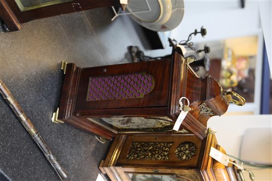 A George III mahogany hour repeating bracket clock, 21in.